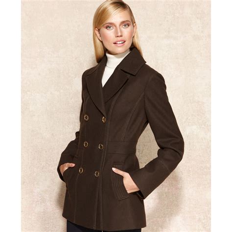 michael kors double breasted wool coat